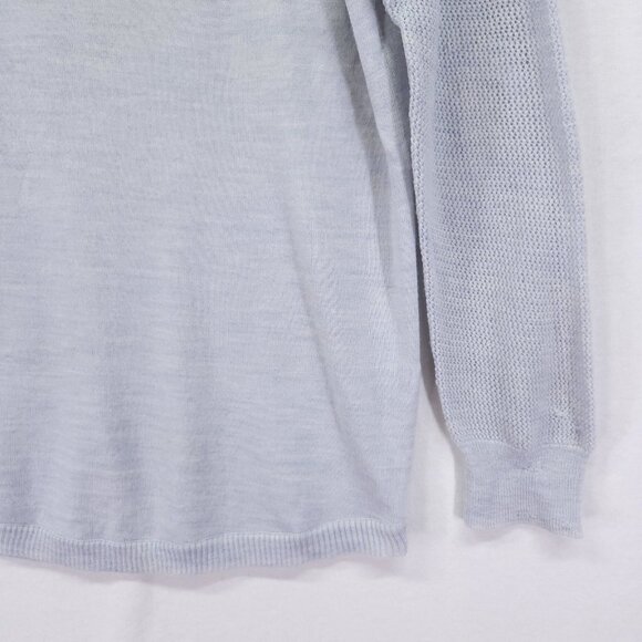 J Crew Merino Wool Lightweight Sweater Womens Small Open Knit Long Sleeve - Picture 15 of 16